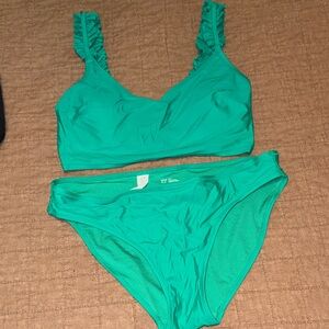 Aerie Green Bikini Top